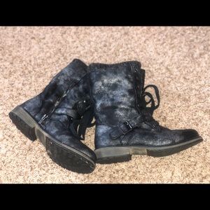 Gray/Black Tone combat like boots